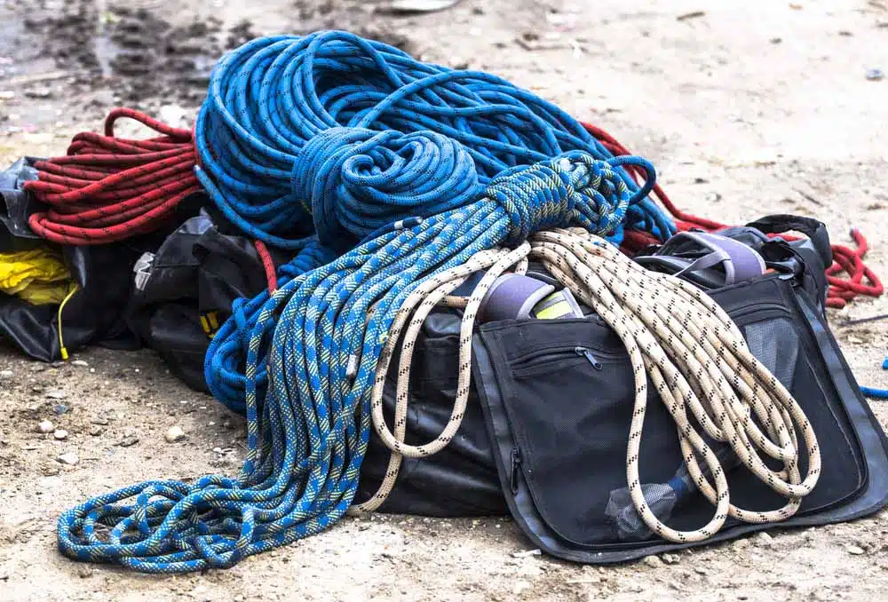 different climbing ropes