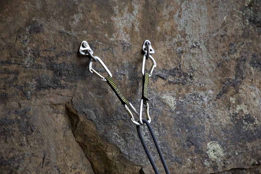 sport climbing top rope anchor