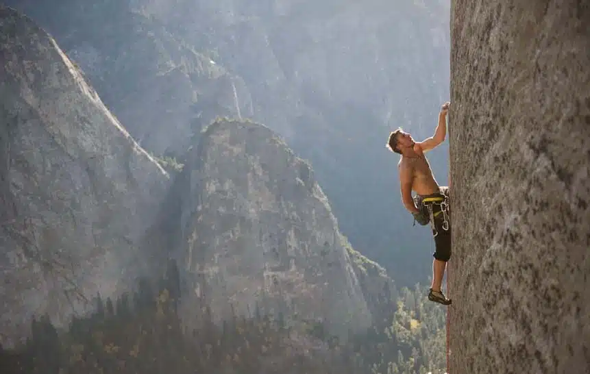 Tommy Caldwell on the Dawn Wall route El Capitan