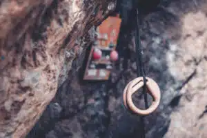 gymnastics rings for training for climbing