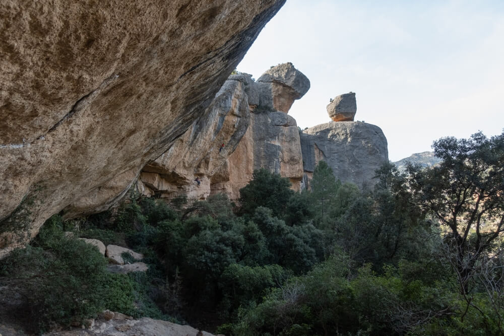 margalef crag in catalonia