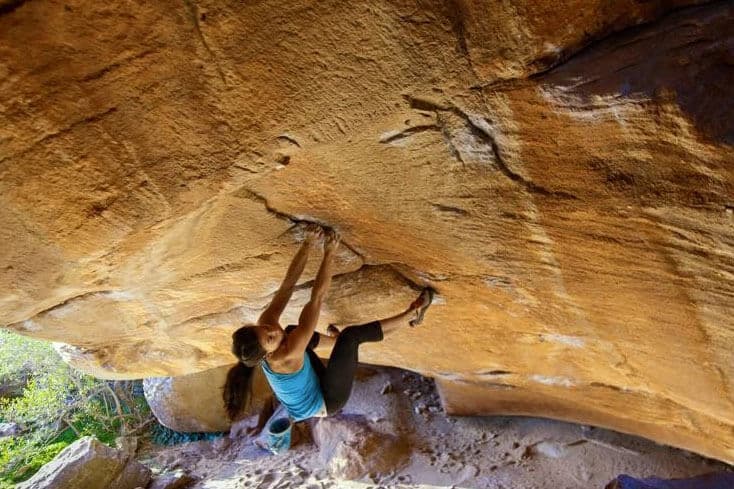 nina williams on climbing ray of light in rocklands